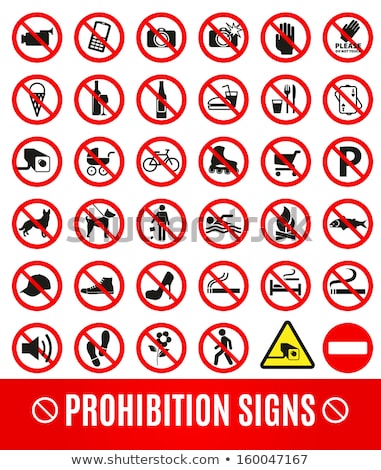 ストックフォト: Fishing Is Prohibited Sign Icon