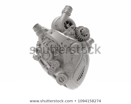 Stock fotó: Design With Mechanical Heart