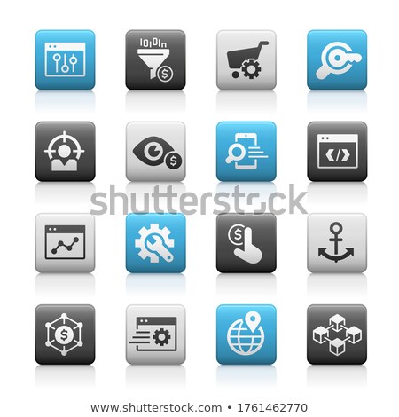 Seo And Digital Martketing Icons 1 Of 2 Matte Series Stock fotó © Palsur