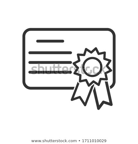 Сток-фото: Simple White Certificate Template Design