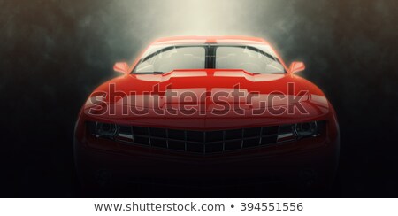 Stok fotoğraf: Silver Muscle Car