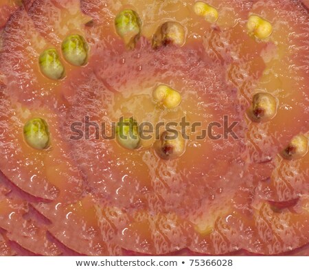 Stock foto: Translucent Slice Of Red Grape