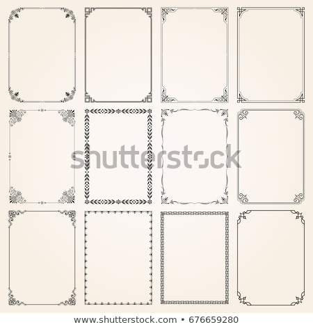 Decorative Retro Frames - Calligraphic Vector Set Foto stock © Digiselector