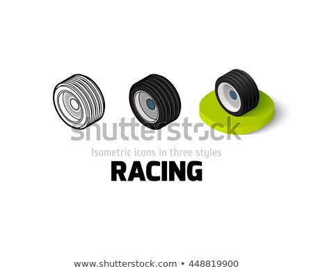 Wheel For Racing Car Icon Isometric 3d Style ストックフォト © sidmay