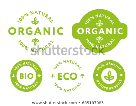 Stock photo: Organic Vegan And Pure Rubber Stamps Collection