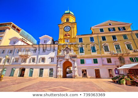 Rijeka Clock Tower Stockfoto © xbrchx