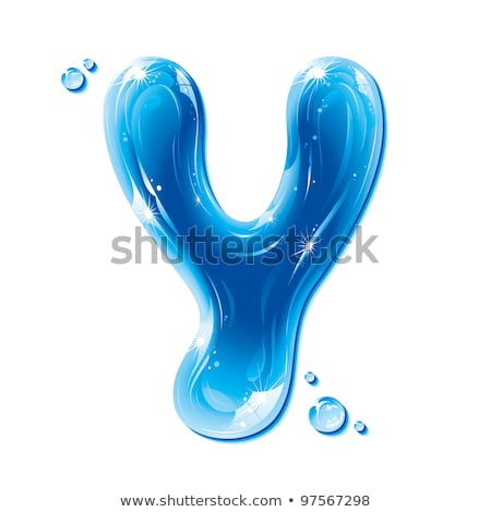 Stok fotoğraf: Abc Series - Water Liquid Letter - Capital Y  