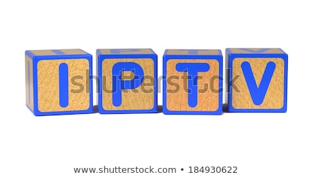 Stream Of Colored Childrens Blocks [[stock_photo]] © Tashatuvango