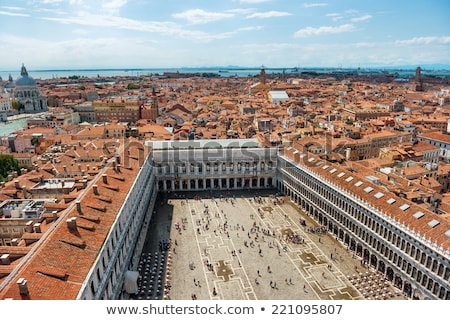 Foto d'archivio: Panoramic View To San Marco Square In Venice Italy