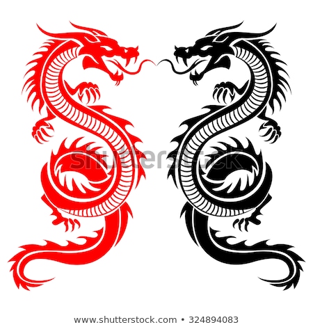 Stockfoto: Tribal Dragons