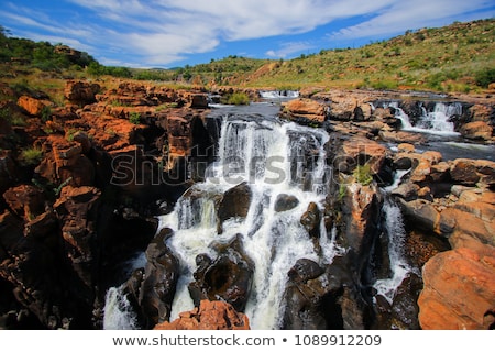 Foto stock: Waterfall At The Bourkes Potholes In South Africa