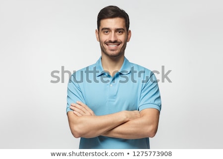 Foto stock: Handsome Man Wearing Polo Shirt
