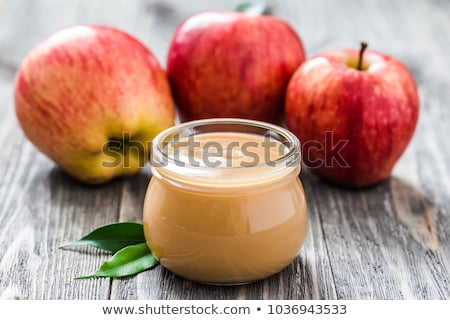 ストックフォト: Apples Puree In Jar