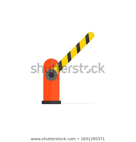 [[stock_photo]]: Colored Flat Icon For Parking Gate