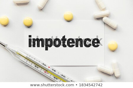 Foto stock: Diagnosis - Impotence Medical Concept