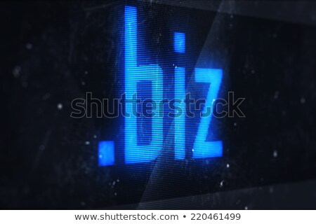 Foto stock: Domain Dot Biz Sign Icon Illustration