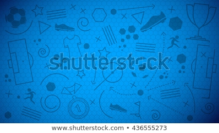 Foto stock: Soccer Football Background With Stars