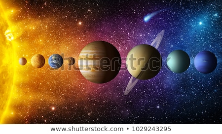 Stock fotó: Solar System - Neptune Science Background