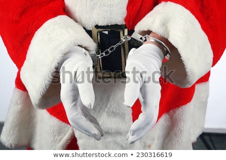 Foto stock: Criminal Santa Claus