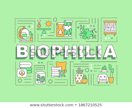 Stock photo: Biophilic Design In Workspace Concept Banner Header