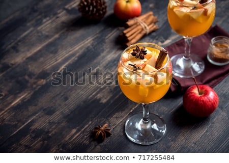 Foto stock: Spicy Apple Cider Autumn Drink