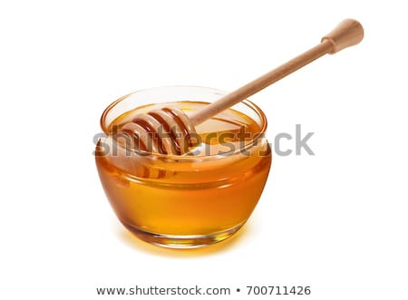 Stockfoto: Glass Honey Pot