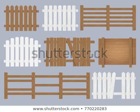 Stock photo: Elements For Design Set Of Borders In The Form Of A Fence