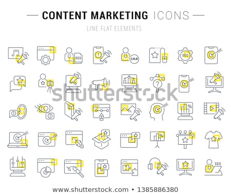 Stock photo: Social Internet Square Vector Yellow Icon Design Set