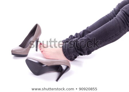 Beautiful Young Lady About To Take Her Shoes Off [[stock_photo]] © a2bb5s