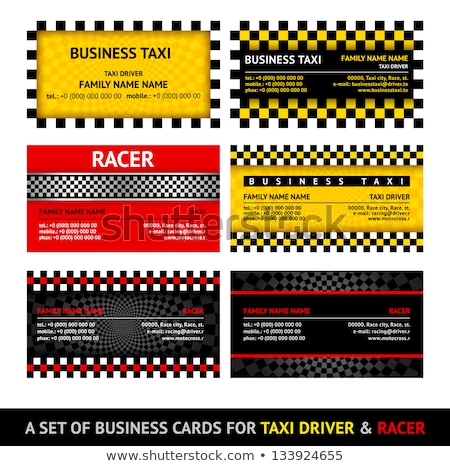 Business Card Taxi - Eleventh Set Stok fotoğraf © Ecelop