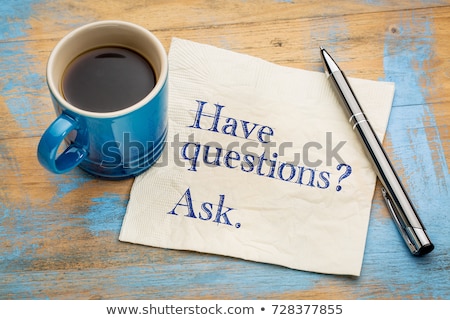 Stock fotó: Questions And Answers