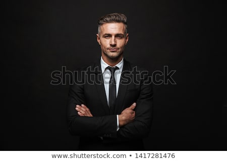 ストックフォト: Man On The Black Background