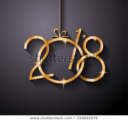 Stock foto: 2018 Happy New Year Background For Your Seasonal Flyers And Gree