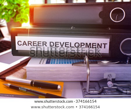 Foto stock: Red Office Folder With Inscription Talents