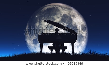 3d Man Playing Piano Foto stock © Orla