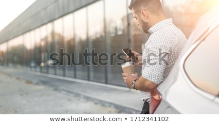 Stockfoto: Office Workers With Coffee On City Street
