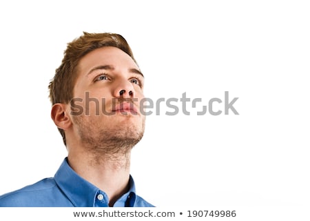 Stock photo: Pensive Man Looking Up