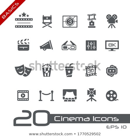 Film Industry And Theater Icons Basics Zdjęcia stock © Palsur