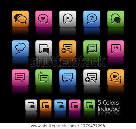 Bubble Icons Colorbox Series Foto stock © Palsur