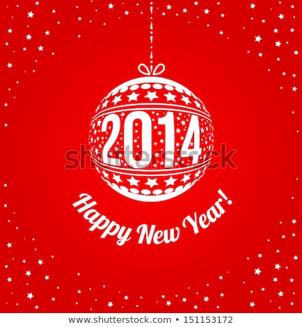 Foto stock: 2014 Happy New Year Numerals