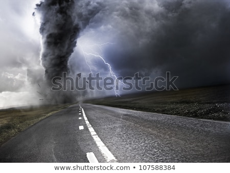 Storm Clouds And Road Zdjęcia stock © solarseven