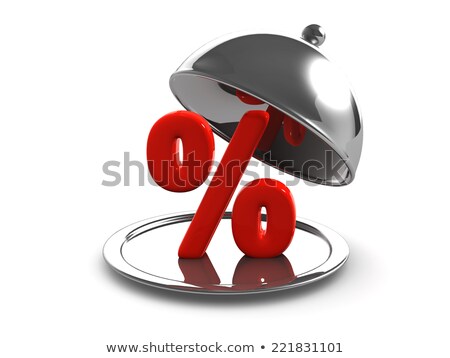 Zdjęcia stock: Symbol Rate On A Silver Dish