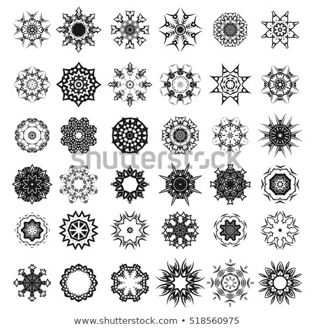 Set Of Different Tribal Rosettes Tattoo Design Foto d'archivio © valeo5