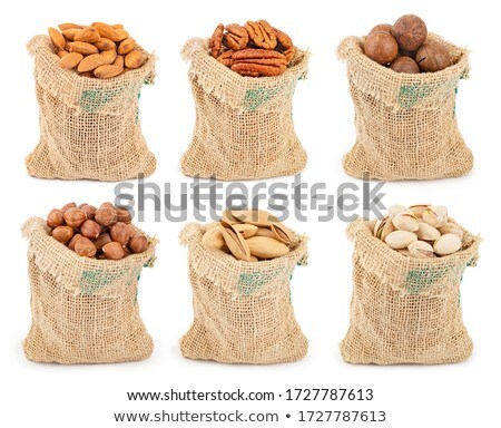 Foto d'archivio: Sacks With Different Fruits