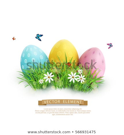 Row Of Easter Eggs ストックフォト © Alkestida