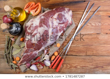 Zdjęcia stock: Ingredients For Cooking Shish Kebab Or Shashlik