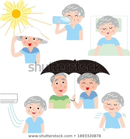 Stok fotoğraf: Summer Heat Stroke Grandfather Set