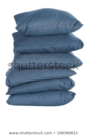 Stack Of Blue Denim Pillows [[stock_photo]] © caimacanul