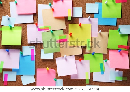 Stock photo: Idea Note On Pinboard