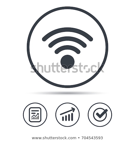 Foto stock: Wireless Icon Simple Illustration